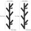Wall Mounted Coat Rack Metal Modern 16 Inch 4