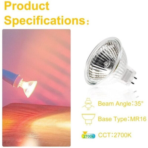 Λαμπτήρας αλογόνου MR1612V35W GU5.3Ζεστό λευκό2700K6-Pack 2