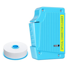 Fiber End Face Cleaning Box with 1 Replacement Core Cassette Fiber Wiping Tool Optical Fiber Cleaner SC/ST/FC/LC