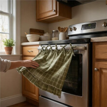 Decorative Oven Curtain and Skirt Set, Versatile Dishwasher Curtain for Modern Kitchens
