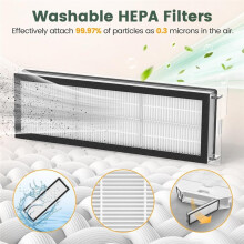 For Qrevo S,Qrevo Pro,Qrevo MaxV,Qrevo Spare Parts Mop Hepa Filter Main Side Brush Replacement Accessories