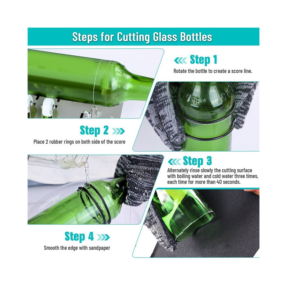 Professional Diy Glass Bottle Cutter For Square, Round Bottles And Bottlenecks 4712121514439