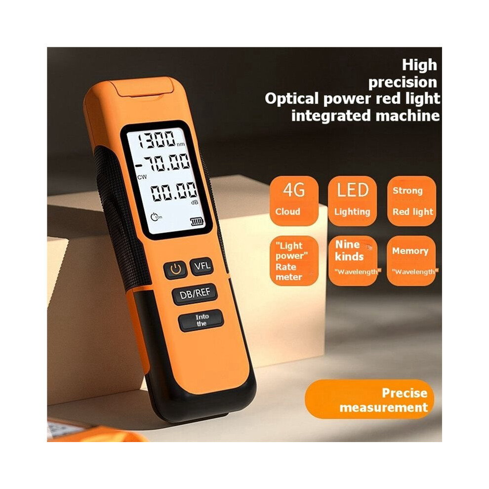 4G 5Km Integrated Pen Rechargeable Tester Fiber Optic Receiver Source Optical Power Meter-70 To +10 Dbm Red/Light 6031394975005