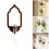 Lantern Shape Wooden Planter Holder Shelf With-2 piece set 3