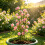 Decorative Iron Plant Climbing Frame Moon Shape Garden-Green 6