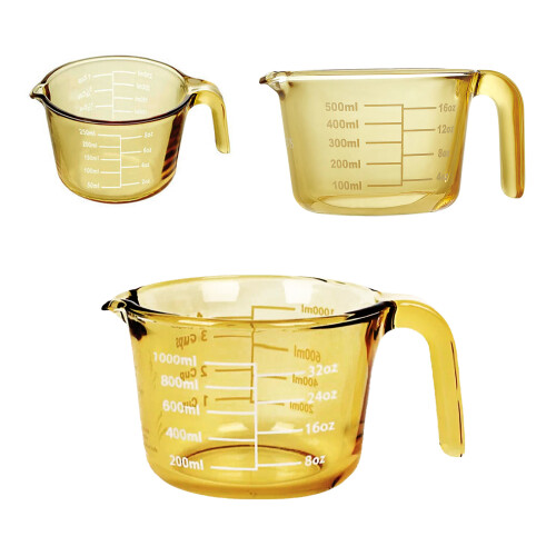 Large Capacity Glass Measuring Jugs With Easy Read-1000ml 1