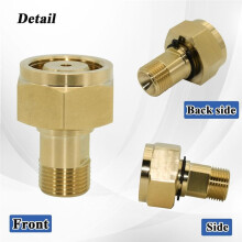 CGA-520 B Tank Acetylene to CGA-200 Acetylene Regulator Adapter, Acetylene Adapter,Brass Gas Regulator Adapter