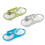 Clear Hanging Pet Dishes with Strong Magnetic Base Large-Blue 2