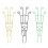 Adjustable Modern Moon Design Iron Plant Support Trellis-Gold 2