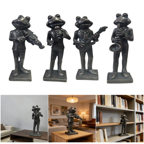 Sculpture miniature d'instrument de jeu d'animal pour-Guitare 2