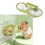 Double Bowl Feeders Clear Suspended Double Dish For-Green 3
