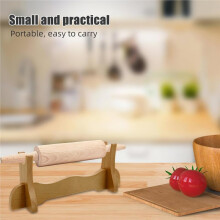 Wooden Rolling Pin Display Holder Rolling Pin Storage Rack for Baking Cookie Pie Crust Kitchen Countertop Tool Organizer