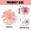 Vorhang-Raffhalter, dekorative-Pfirsichrosa Hone 4