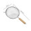 2pcs 8-Inch Stainless Steel Strainer with Fine Mesh, Deep Bowl, and Wire Handle, Silver 7
