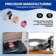 AT3600L Moving Magnetic Cartridge Stylus+AT91 AT91R Needle for LP Vinyl Record Player Turntable Phonograph Accessories