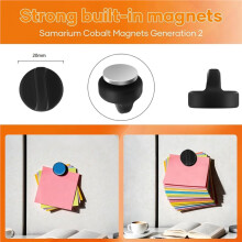 Pack of 8 Flexible Silicone Magnets for Airfryer, Secure Fixation for Baking Paper, Prevents Slipping and Burning