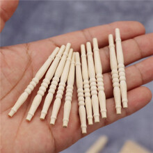 2X Dollhouse Miniatures,1/12 Wooden Stair Stringer Step Staircase with Handrail Model Doll House Decor Model 2