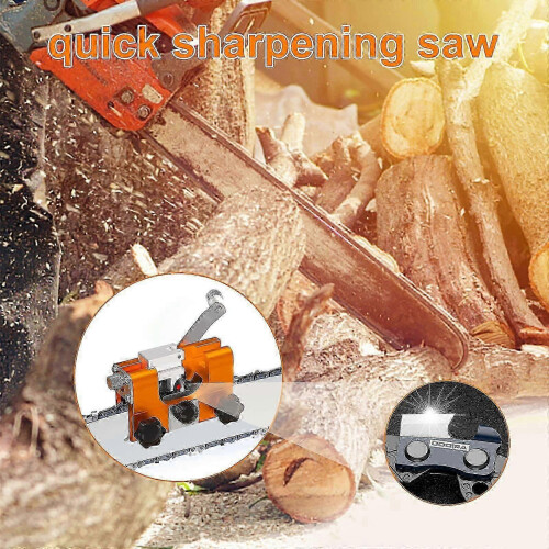 Chainsaw Chain Sharpener, Portable Hand Crank Sharpening Tool for All Electric Chainsaws 1