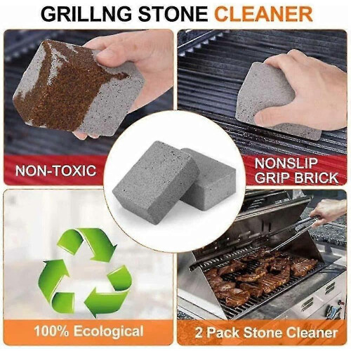 4 Pack Grill Cleaning Brick Block Griddle Cleaner Stone for BBQ Flat Top 2