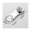 Keyed Hasp Latch Lock Twist Knob Locking Hasp for Small Doors Drawer Cabinets Plated 3