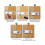 Keyed Hasp Latch Lock Twist Knob Locking Hasp for Small Doors Drawer Cabinets Plated 4