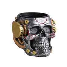 Artistic Mechanical Skull Shaped Container Stylish Resin-1