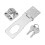 Keyed Hasp Latch Lock Twist Knob Locking Hasp for Small Doors Drawer Cabinets Plated 5