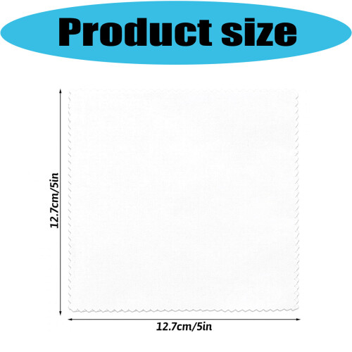 100Pcs 5 Inch White Cotton Fabric Squares Soft Materials For 2