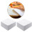 100Pcs 5 Inch White Cotton Fabric Squares Soft Materials For 4