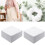 100Pcs 5 Inch White Cotton Fabric Squares Soft Materials For 5