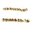 200x Arc Solid Brass Button Stud Screw Nail Screw Back Leather Rivet Belt 6mm 5