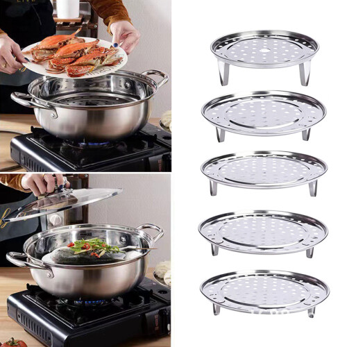 5Pcs Kitchens Steamer Stands Rustproof Nonrust Steel Rack for 1