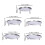 5Pcs Kitchens Steamer Stands Rustproof Nonrust Steel Rack for 3