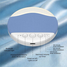Haut-Parleur D'Oreiller avec Veilleuse, Disque Sonore Ultra-Fin pour Faciliter le Sommeil, Haut-Parleur Ă Fixer sur L'Oreiller