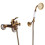 Set Rubinetto Doccia In Ottone con Doccetta e Miscelatore A 1