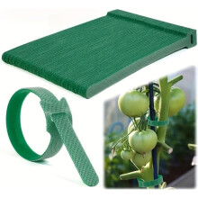 200PCS Garden PlantTies with Hook & Loop - Reusable Adjustable Nylon Straps for Vines, Tomatoes, Stems,Plant Support