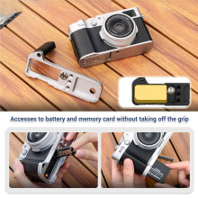 Metal Hand Grip L Bracket Anti-Slid Holder for X100V Camera Arca Swiss Type Quick Release Tripod Plate A