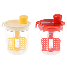 2Pcs Manual Mixing Cup 500ML Egg Liquid Mixing Bottle Kitchen Tool Sauce Seasoning Mixer Salad Dressing Mixer Bottle