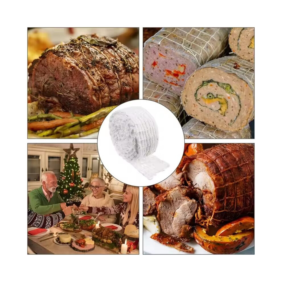 5Pcs 3 Meters Meat Net Elastic Smoked Meat Poultry Ham Netting Butcher Twine Cooking String To Tie Meat Cooking Tools 4711824157301