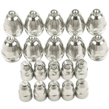 20pcs Premium 100A P80 Plasma Cutting Electrodes Nozzles CNC Cutter P80 Plasma Torch Consumable Tips 1.7mm