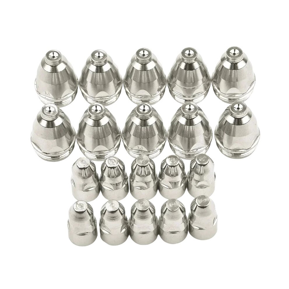20Pcs Premium 100A P80 Plasma Cutting Electrodes Nozzles Cnc Cutter P80 Plasma Torch Consumable Tips 1.7Mm 4714140747720