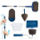 Paint Roller Kit with Extension Pole - No Drip Home Painting Tool Set 5