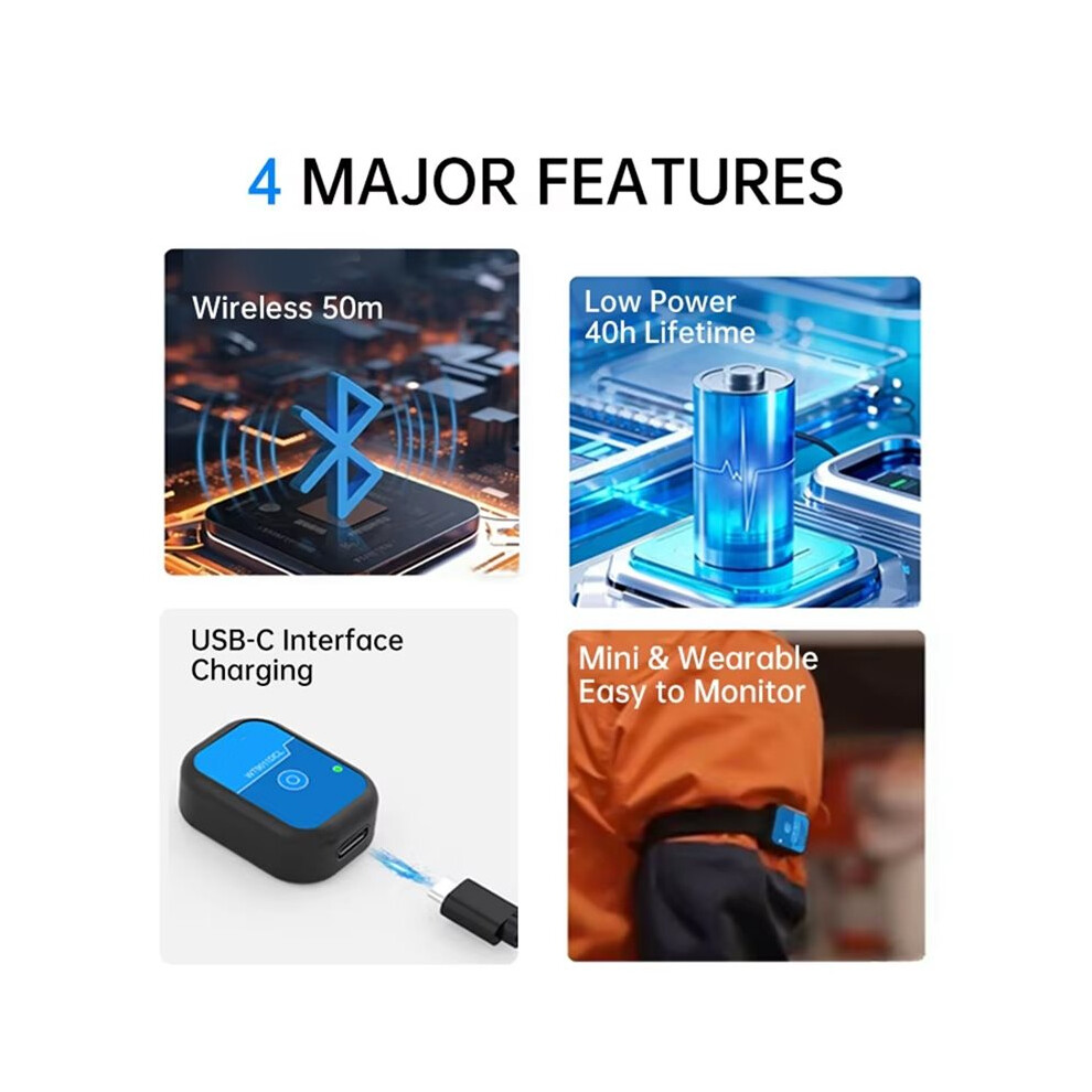 Wt9011dcl-Bt50 9-Axis Attitude Sensor - Gyro, Accelerometer, Magnetometer & Tilt Inclinometer With Usb Bt 5.0 Adapter 6031396528285