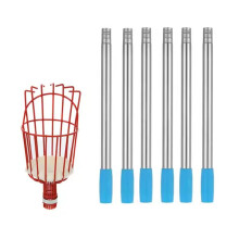 260cm Adjustable Fruit Picker with Deep Basket for Efficient Fruit Picking Garden Tools