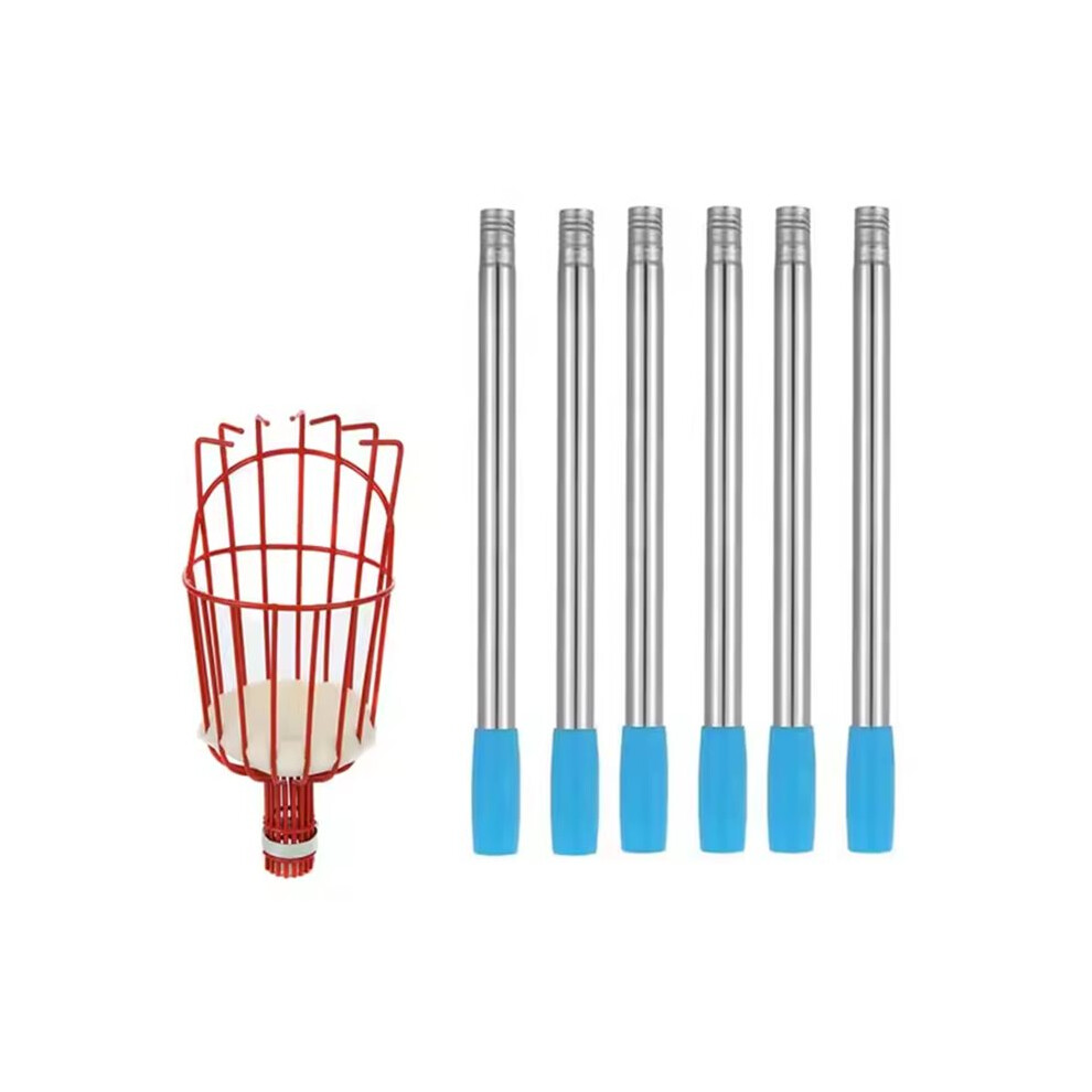 260Cm Adjustable Fruit Picker With Deep Basket For Efficient Fruit Picking Garden Tools 6031244181969