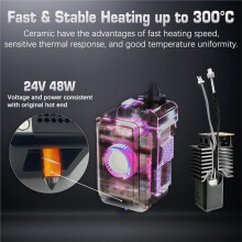 Voor Snapmaker U1 Hotend 24V 48W Keramisch Verwarmingsblok Kit High Flow Nozzle 0.4mm 3D Printer U1 Accessoires Onderdelen