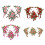 Flower Embroidered Applique Sewing on Polyester Sticker-Pink 2