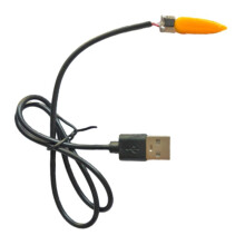 5 Stück USB 5V Flammenlampe Simuliert Kerzenlampen-Schaltung Flammenlampen-Schaltung LED-Kerzenlichter für Partys und Bars