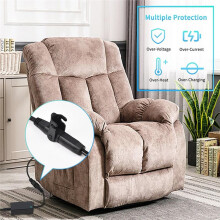 Universal Extension Power Cord for Recliner, 6.6 Ft(2m) 2 Pin Lift Chair Replacement Cable for Most Recliner