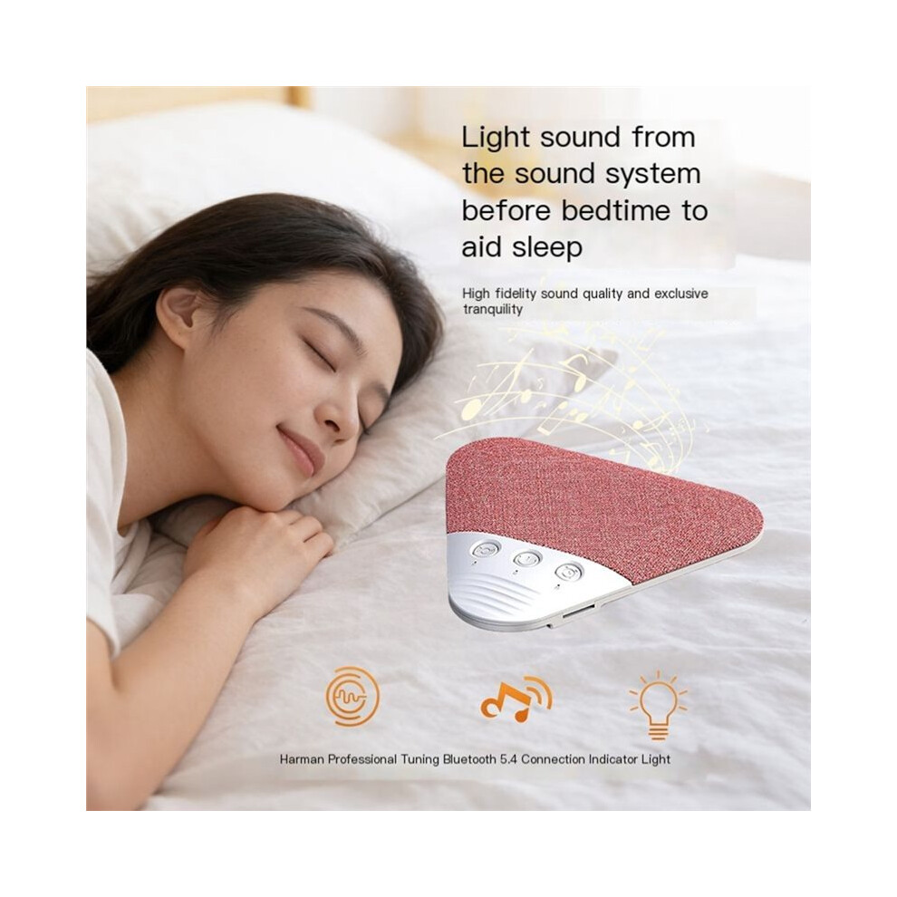 Sleeping Speaker Rechargeable Noise Sleep Aid Soundbar Wireless Music Player Timed Shutdow White 4712044126214